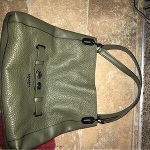 Olive green Coach bag